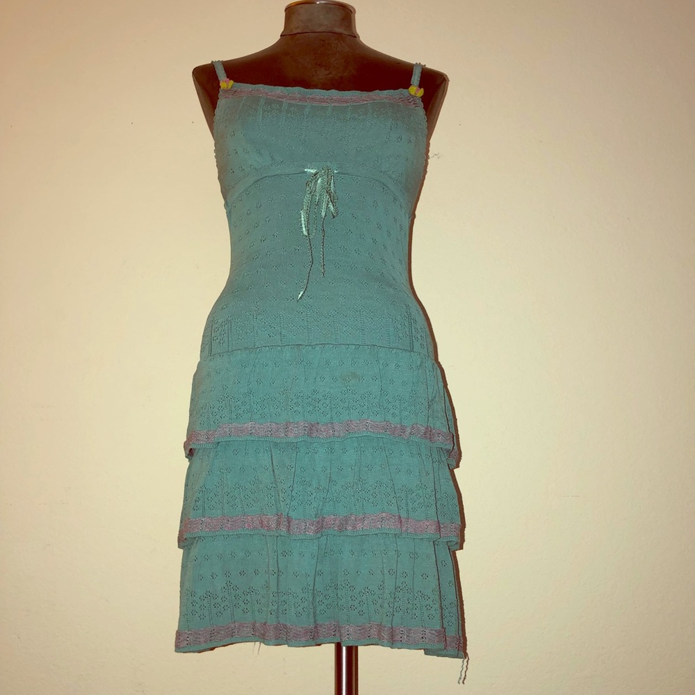 Betsy Johnson Tiered Ruffle Knit Dress - Picture 7 of 7